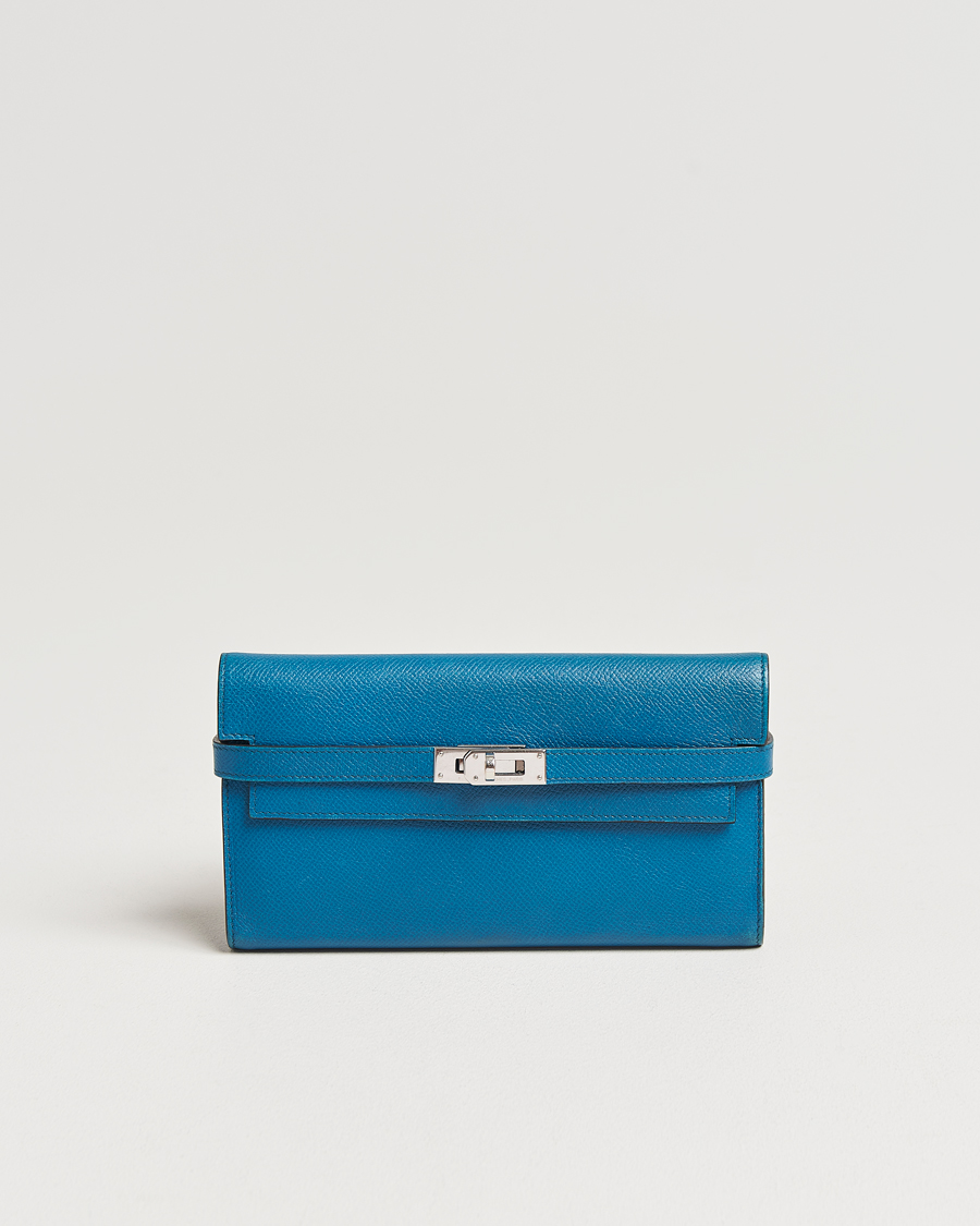 Herr | Gifts for Her | Hermès Pre-Owned | Kelly Wallet Epsom Leather Blue