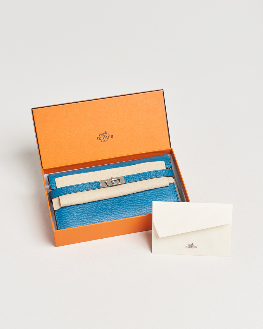 Herr | Gifts for Her | Hermès Pre-Owned | Kelly Wallet Epsom Leather Blue