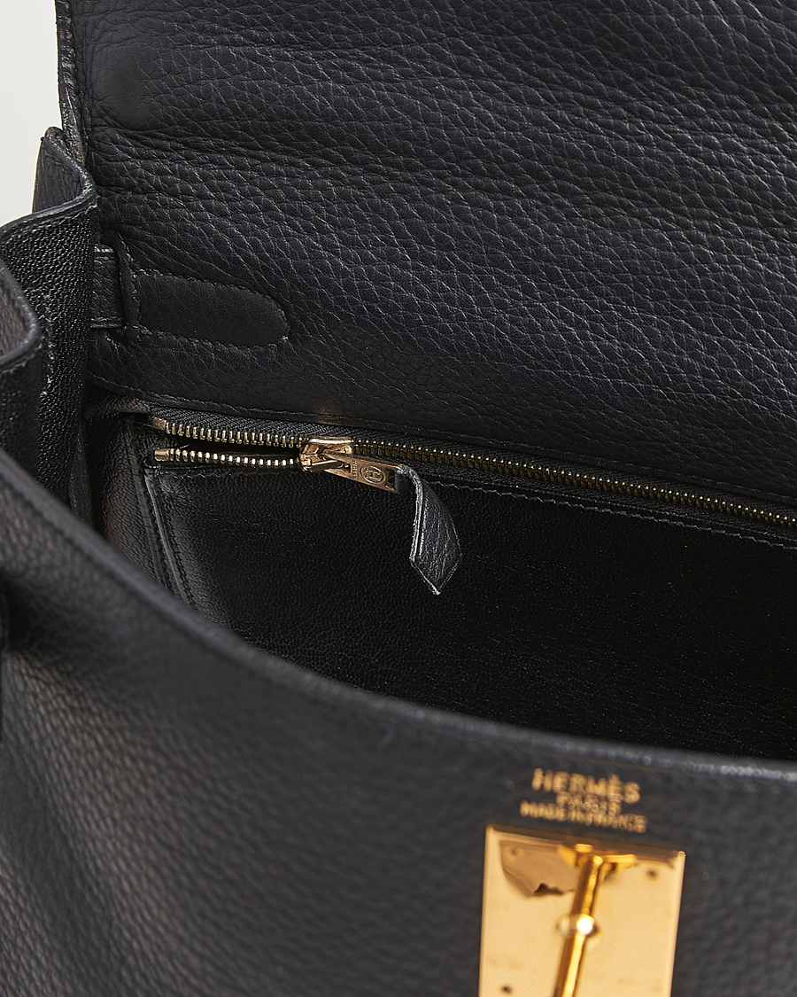 Herr | Pre-Owned & Vintage Bags | Hermès Pre-Owned | Kelly 32 Handbag Taurillon Leather Black