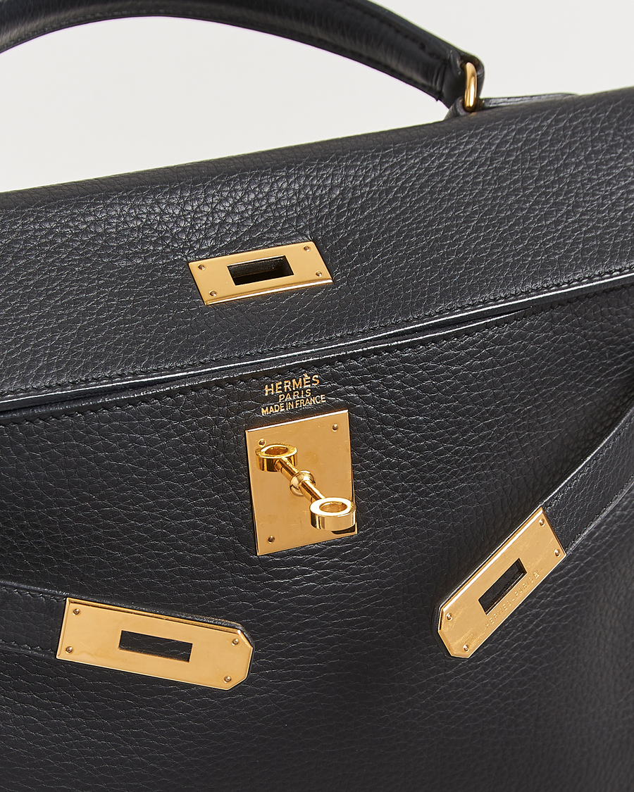Herr | Pre-Owned & Vintage Bags | Hermès Pre-Owned | Kelly 32 Handbag Taurillon Leather Black