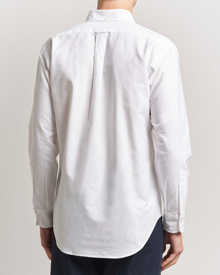 Herr | Skjortor | Kamakura Shirts | Vintage Ivy Oxford Button Down Shirt White