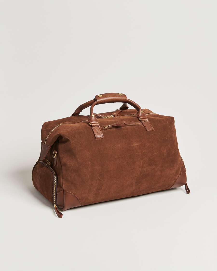 Herr | Väskor | Bennett Winch | Suede Weekender Brown