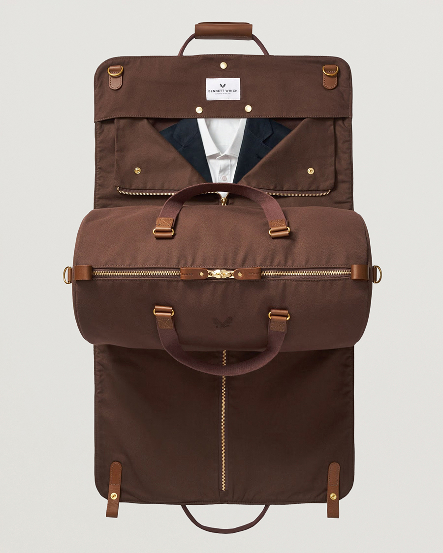 Herr | Väskor | Bennett Winch | Canvas Suit Carrier Holdall Chocolate