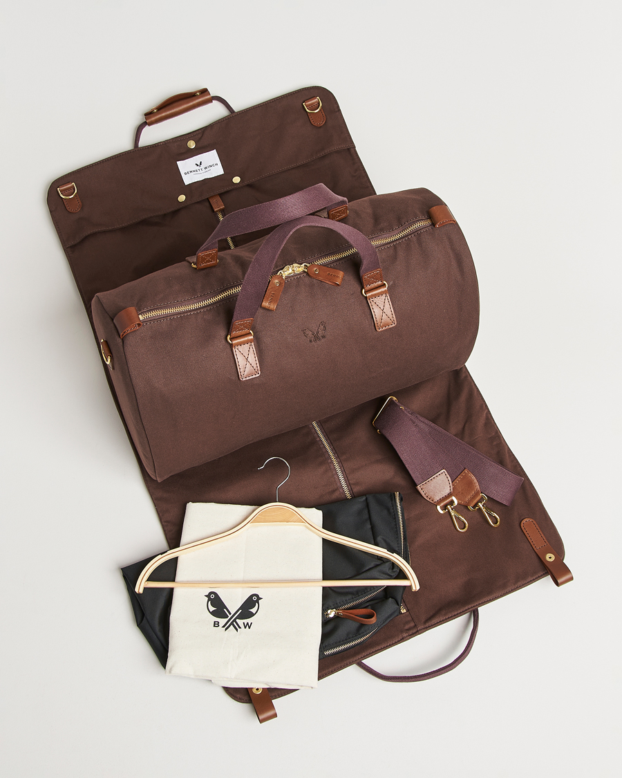 Herr | Väskor | Bennett Winch | Canvas Suit Carrier Holdall Chocolate