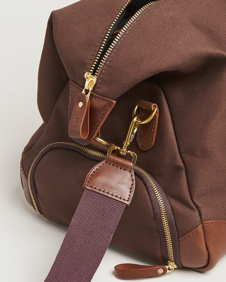 Herr | Väskor | Bennett Winch | Canvas Weekender Black Chocolate