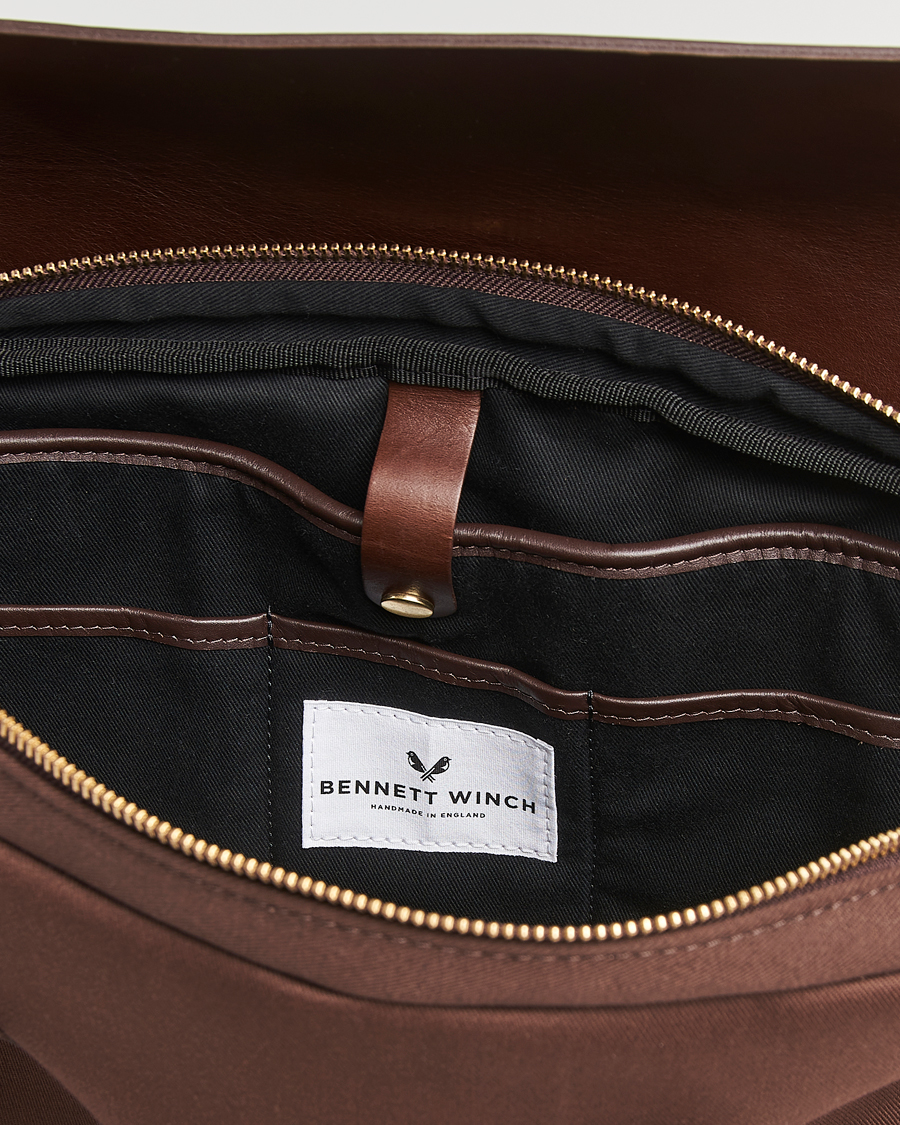 Herr | Väskor | Bennett Winch | Canvas Briefcase Chocolate