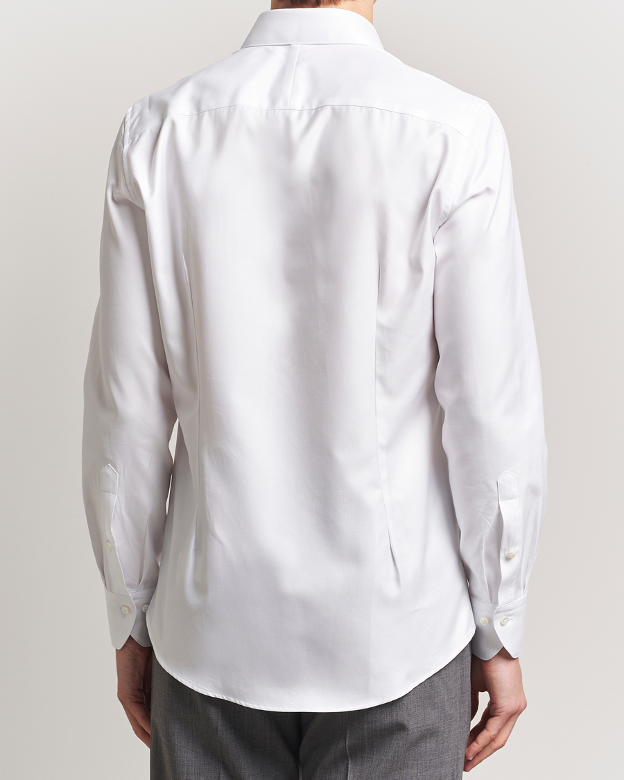 Herr | Skjortor | Stenströms | 1899 Slim Cotton Twill Shirt White