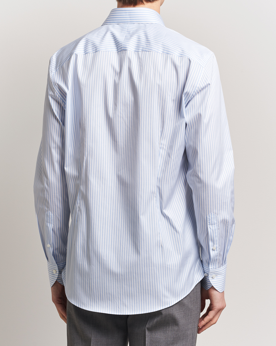 Herr | Skjortor | Stenströms | 1899 Striped Cotton Twill Shirt Blue/White