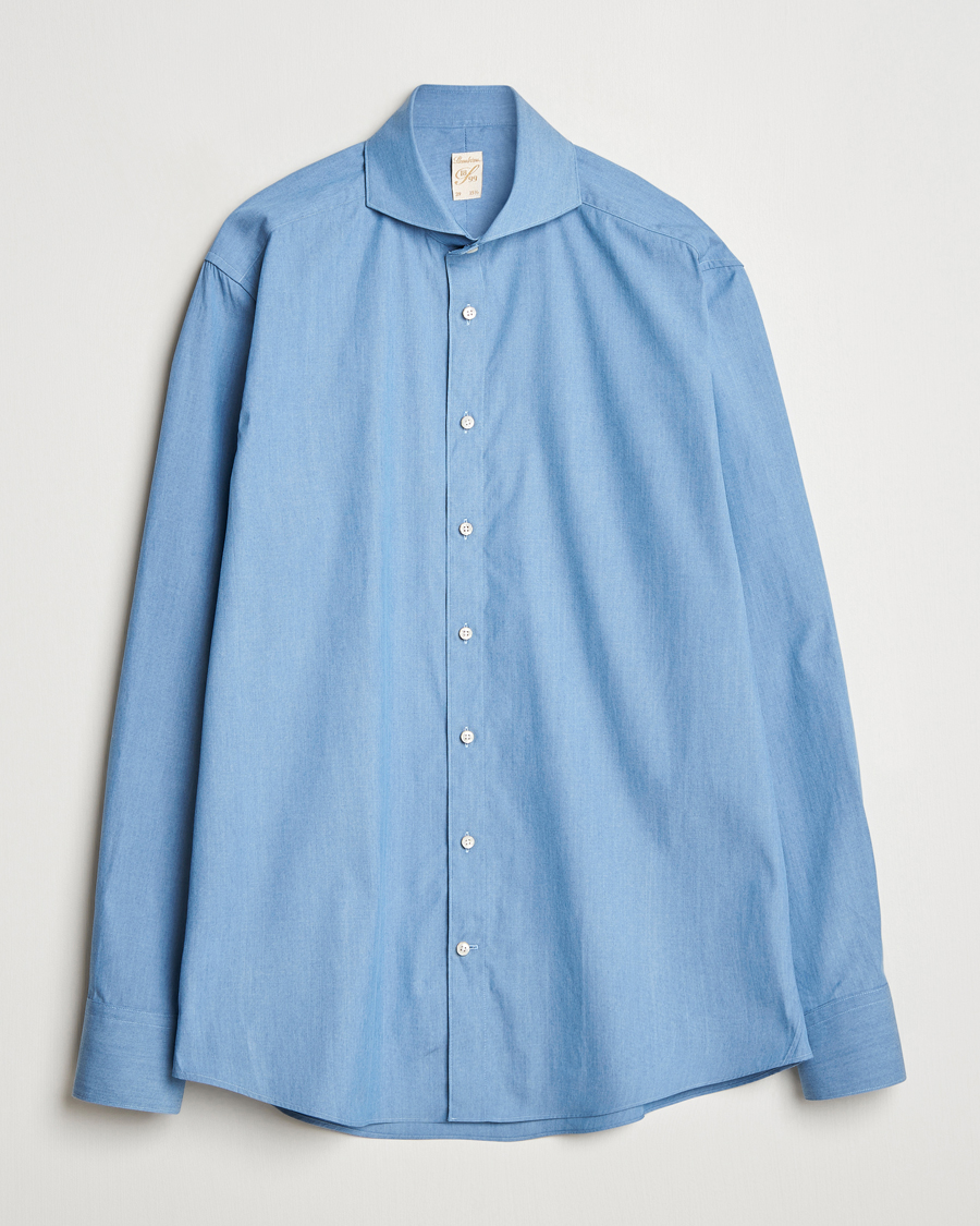 Herr | Skjortor | Stenströms | 1899 Denim Poplin Shirt Indigo