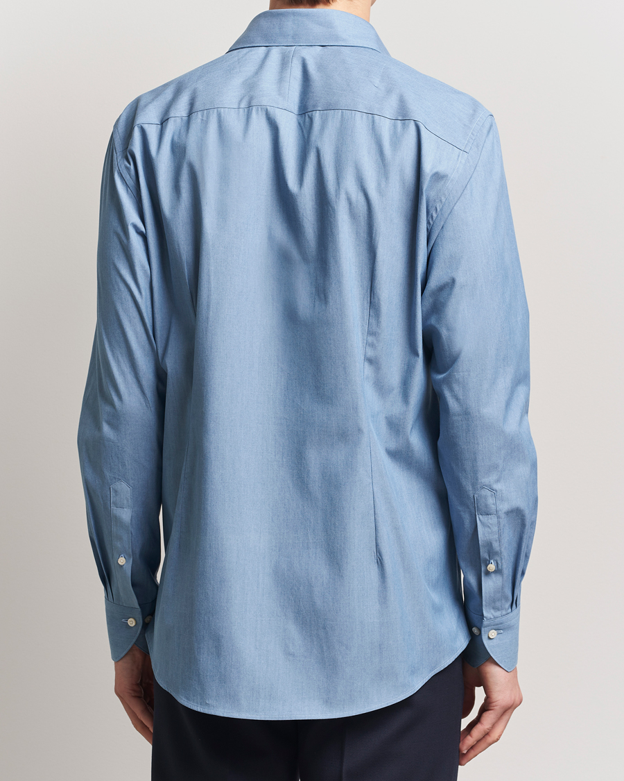 Herr | Skjortor | Stenströms | 1899 Denim Poplin Shirt Indigo