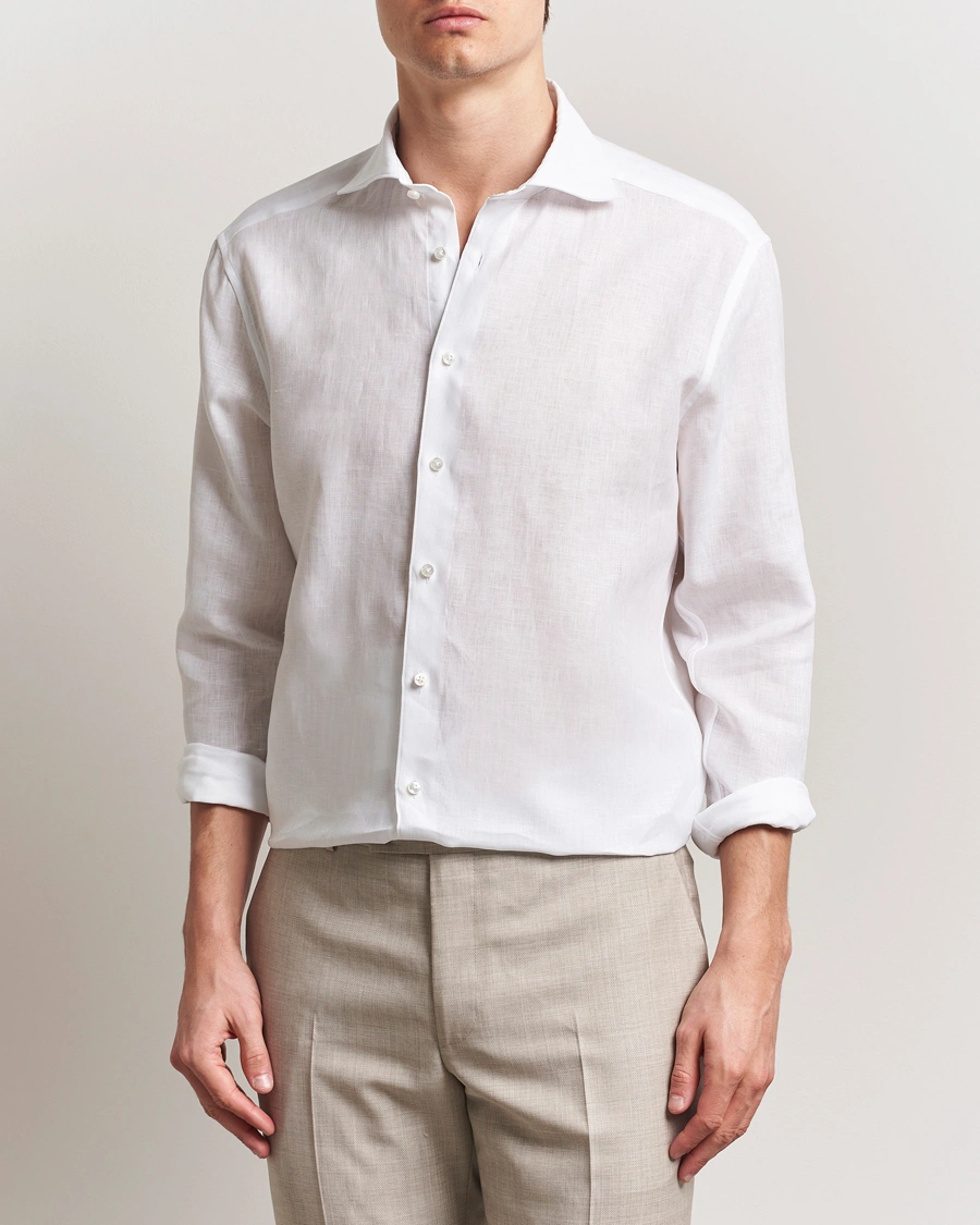 Herr | Skjortor | Stenströms | 1899 Linen Shirt White