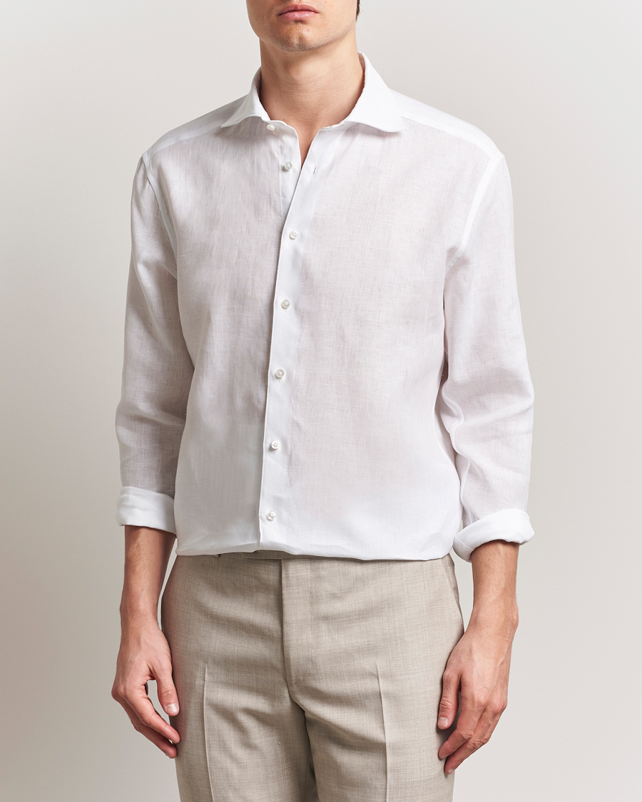 Herr | Skjortor | Stenströms | 1899 Linen Shirt White