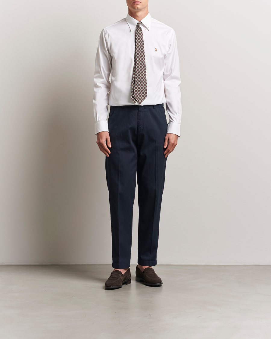 Herr | Skjortor | Polo Ralph Lauren | Custom Fit Oxford Dress Shirt White