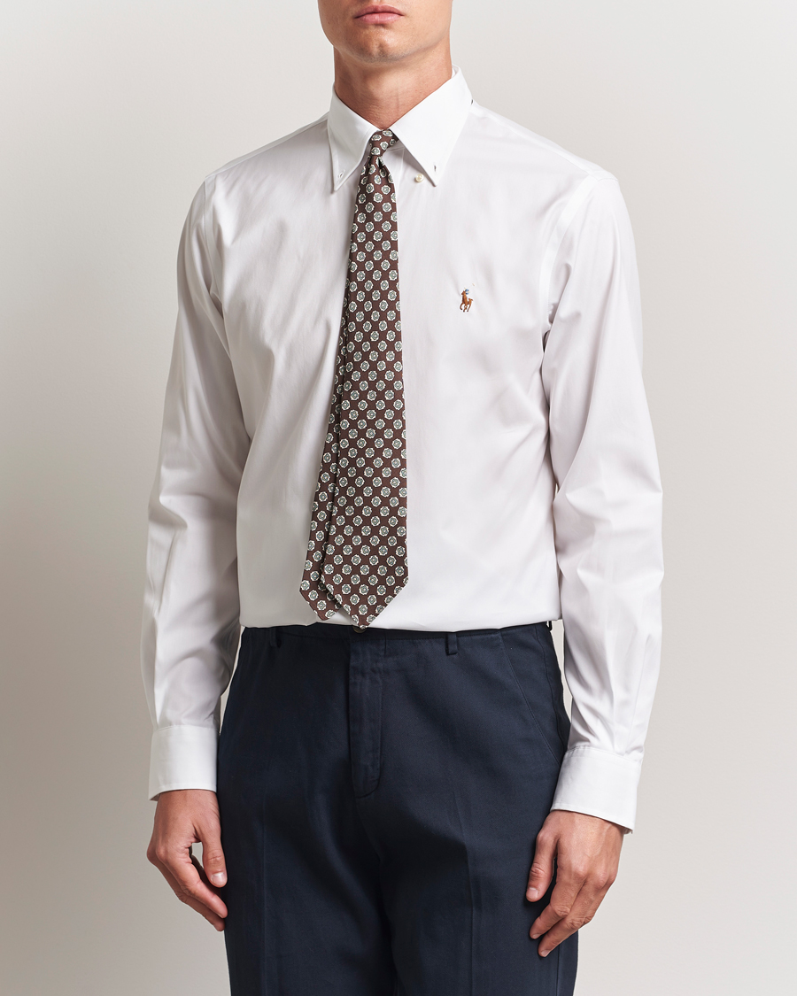 Herr | Skjortor | Polo Ralph Lauren | Custom Fit Oxford Dress Shirt White