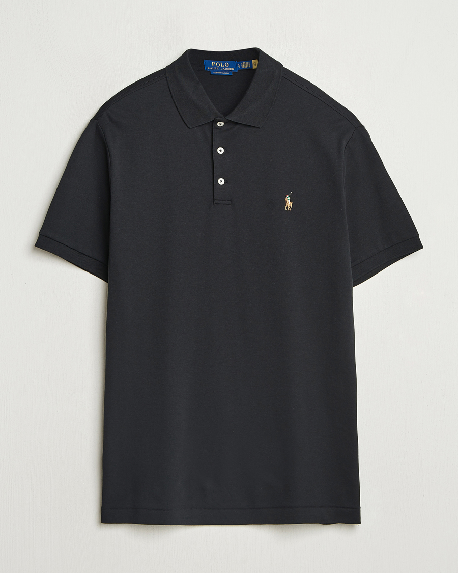 Herr | Pikéer | Polo Ralph Lauren | Custom Slim Fit Cotton Polo Polo Black