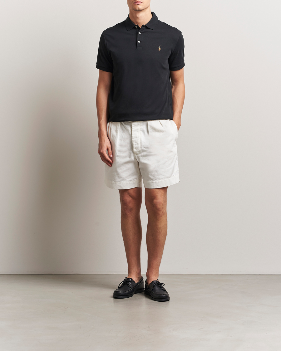 Herr | Pikéer | Polo Ralph Lauren | Custom Slim Fit Cotton Polo Polo Black