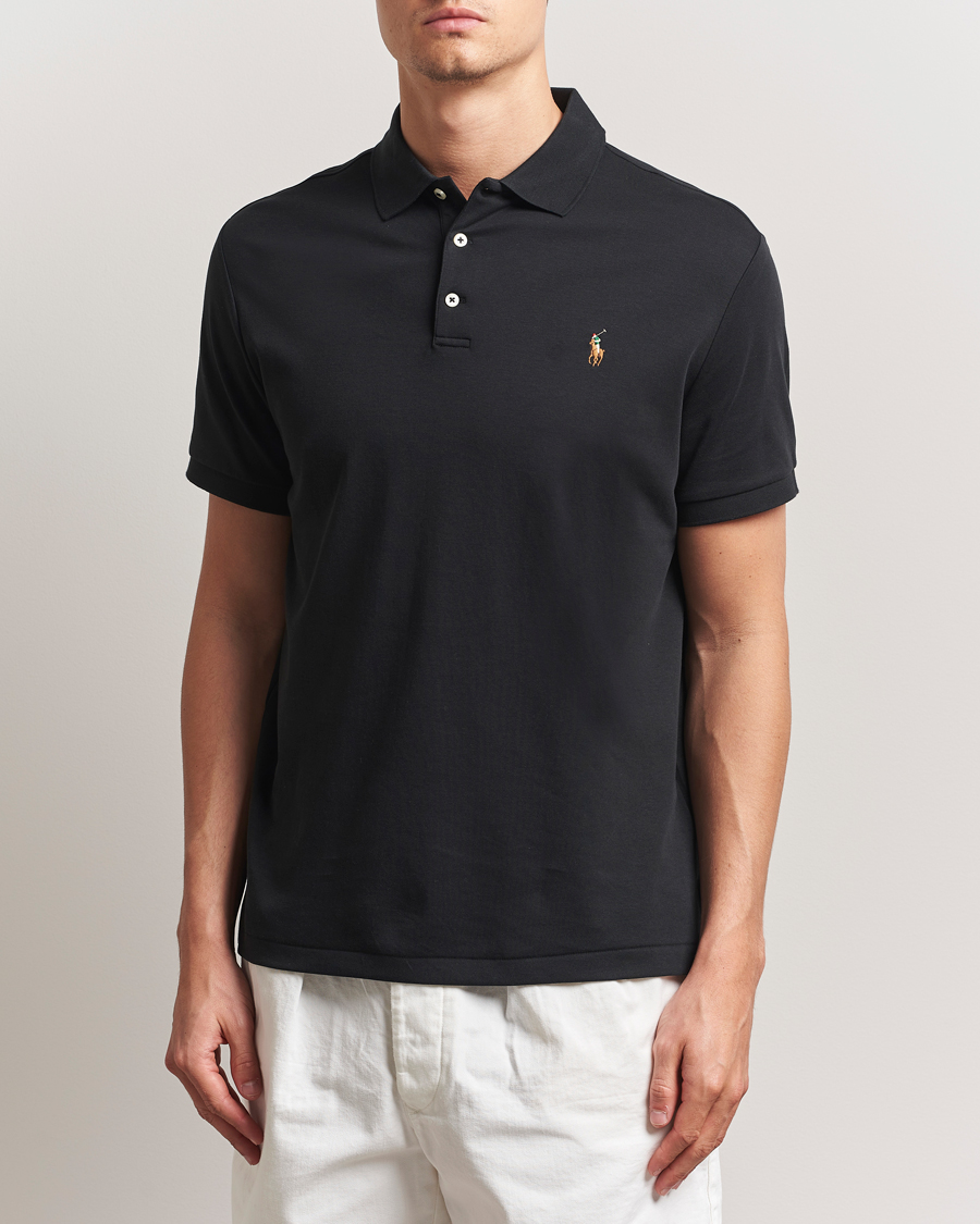 Herr | Pikéer | Polo Ralph Lauren | Custom Slim Fit Cotton Polo Polo Black