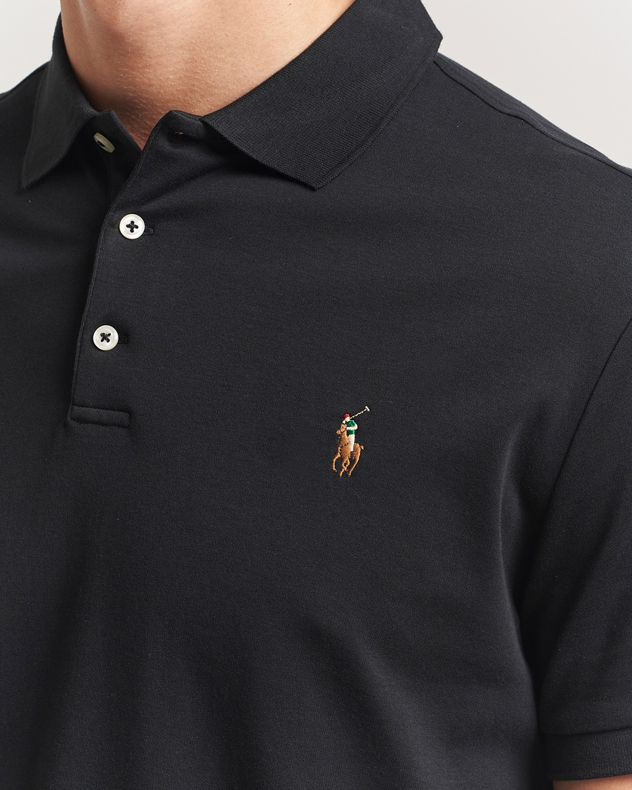 Herr | Pikéer | Polo Ralph Lauren | Custom Slim Fit Cotton Polo Polo Black