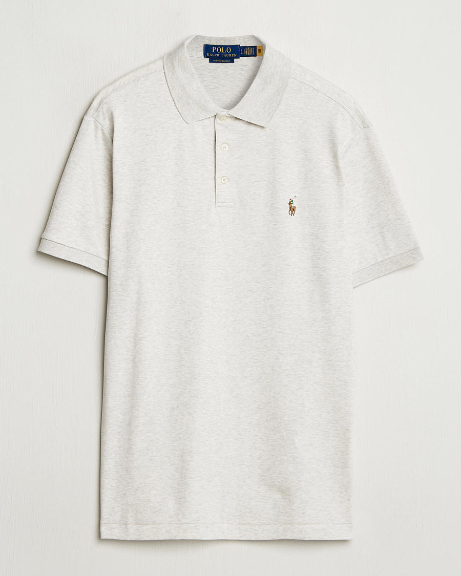 Herr | Pikéer | Polo Ralph Lauren | Custom Slim Fit Cotton Polo State Heather