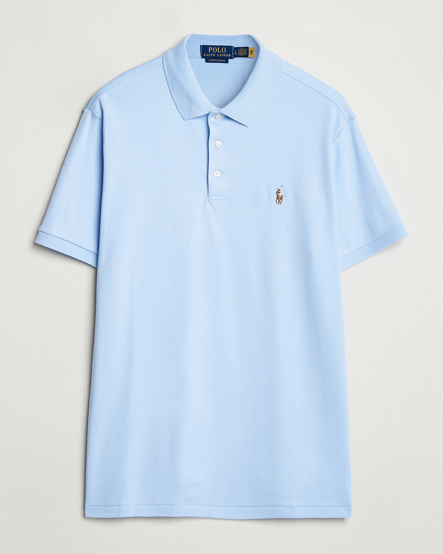 Herr | Pikéer | Polo Ralph Lauren | Custom Slim Fit Cotton Polo Office Blue