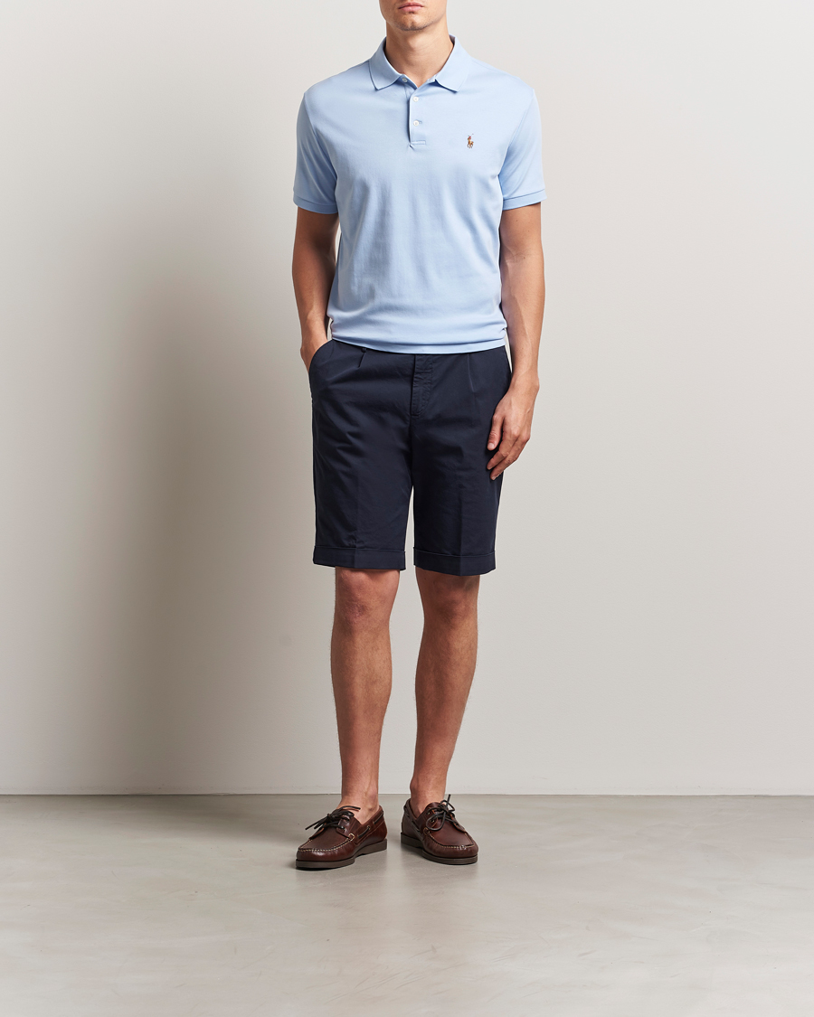 Herr | Pikéer | Polo Ralph Lauren | Custom Slim Fit Cotton Polo Office Blue