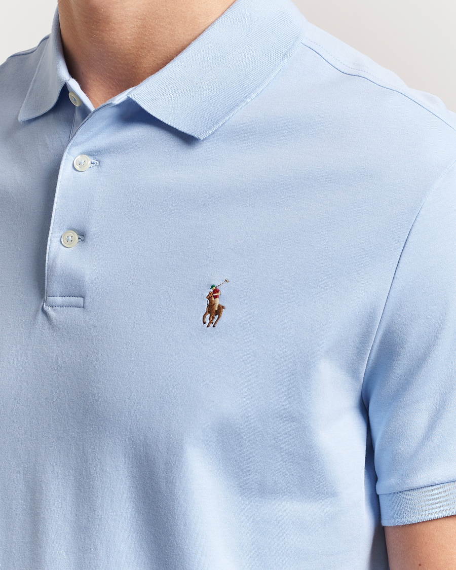 Herr | Pikéer | Polo Ralph Lauren | Custom Slim Fit Cotton Polo Office Blue