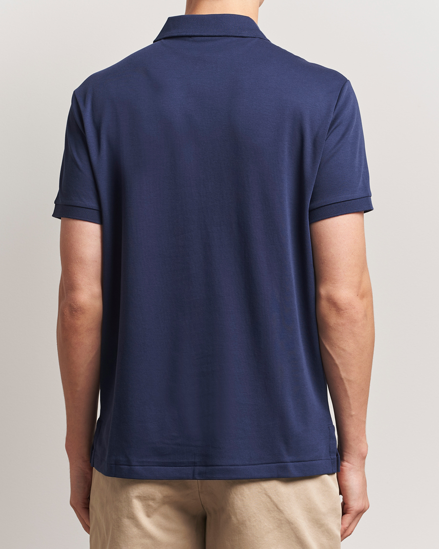 Herr | Pikéer | Polo Ralph Lauren | Custom Slim Fit Cotton Polo Refined Navy