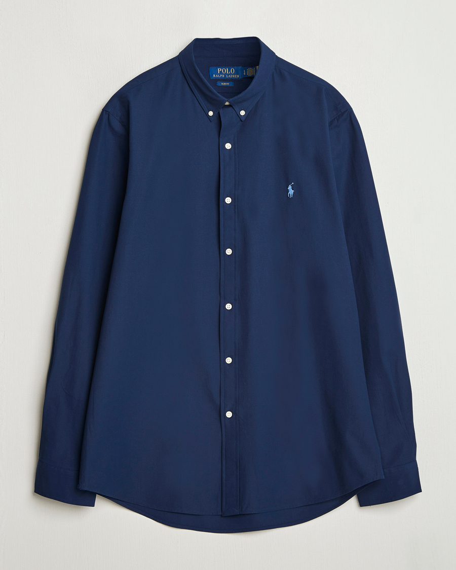 Herr | Skjortor | Polo Ralph Lauren | Slim Fit Poplin Shirt Newport Navy