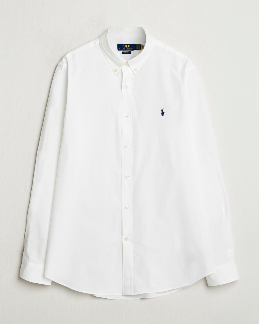 Herr | Skjortor | Polo Ralph Lauren | Slim Fit Poplin Shirt White