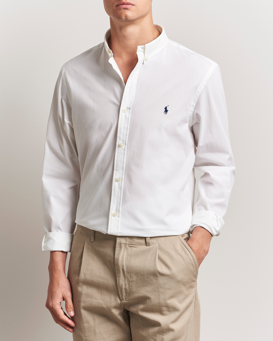 Herr | Skjortor | Polo Ralph Lauren | Slim Fit Poplin Shirt White