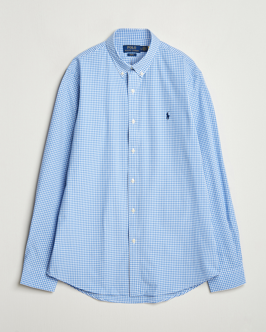 Herr | Skjortor | Polo Ralph Lauren | Slim Fit Poplin Shirt Blue/Check