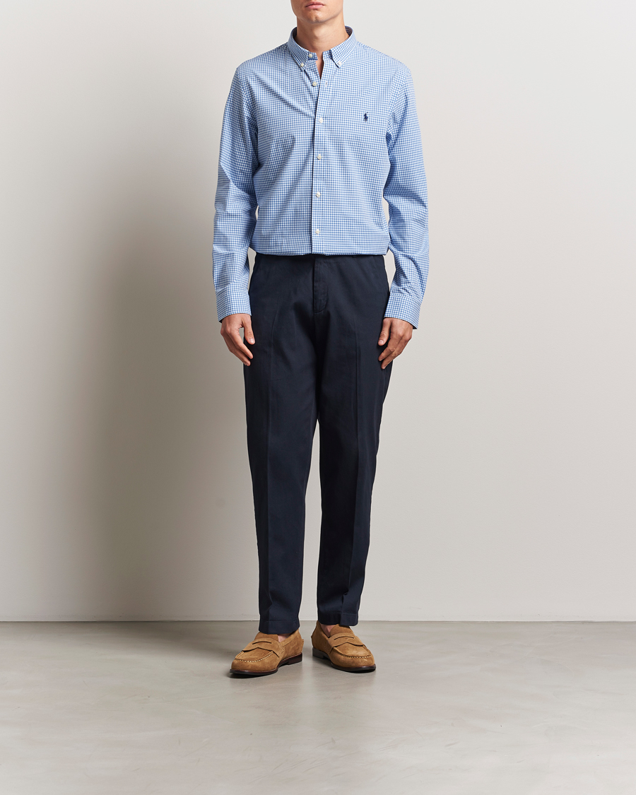 Herr | Skjortor | Polo Ralph Lauren | Slim Fit Poplin Shirt Blue/Check