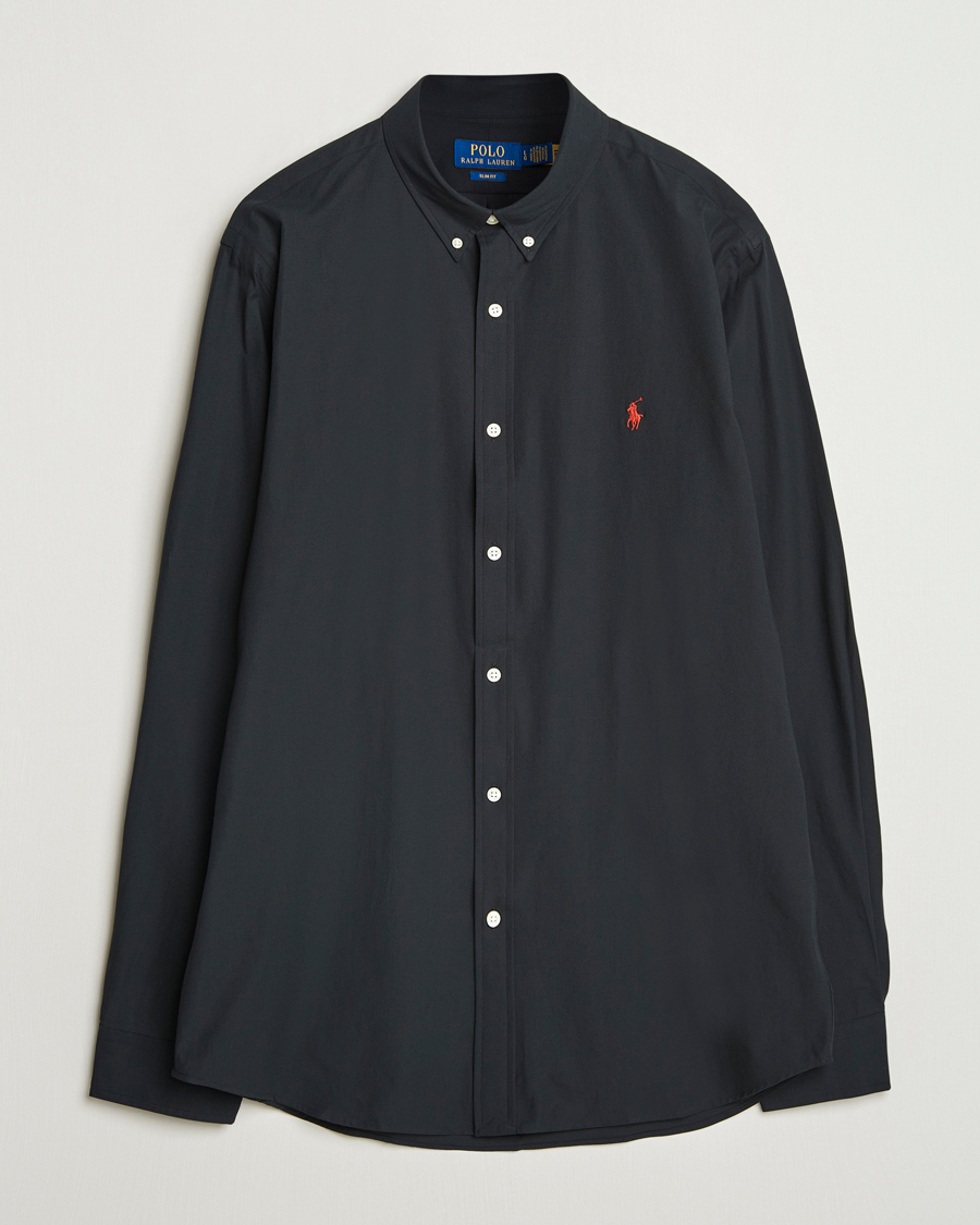 Herr | Skjortor | Polo Ralph Lauren | Slim Fit Poplin Shirt Polo Black