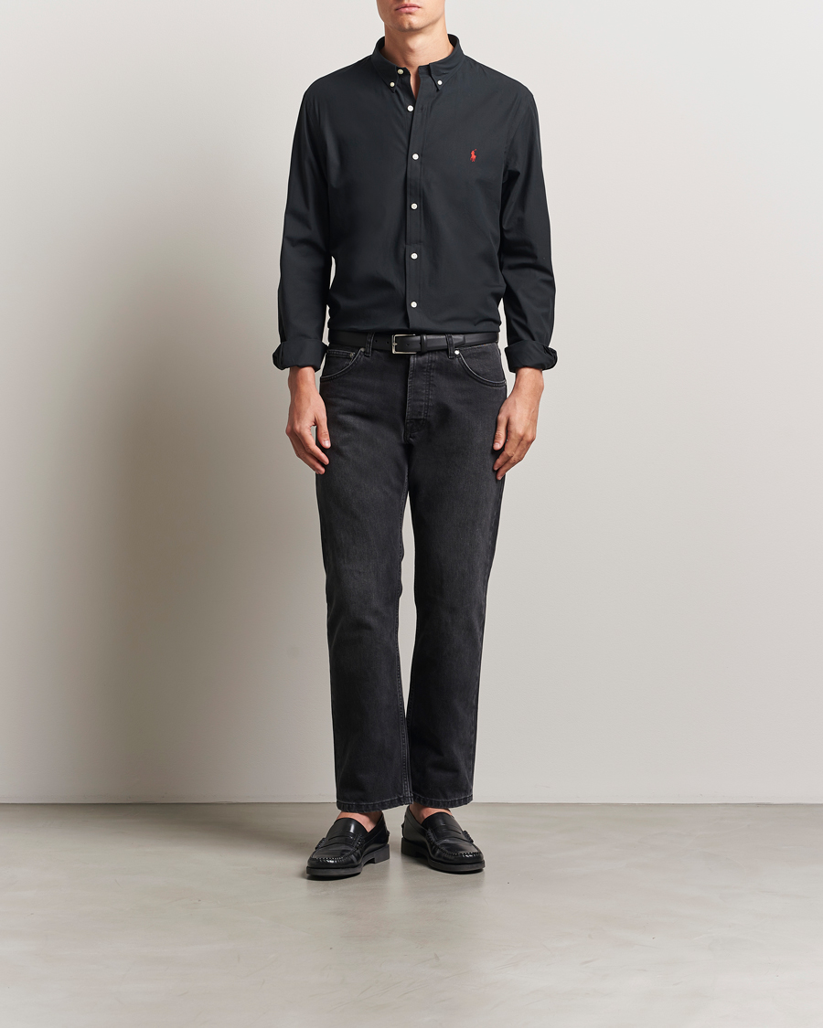 Herr | Skjortor | Polo Ralph Lauren | Slim Fit Poplin Shirt Polo Black