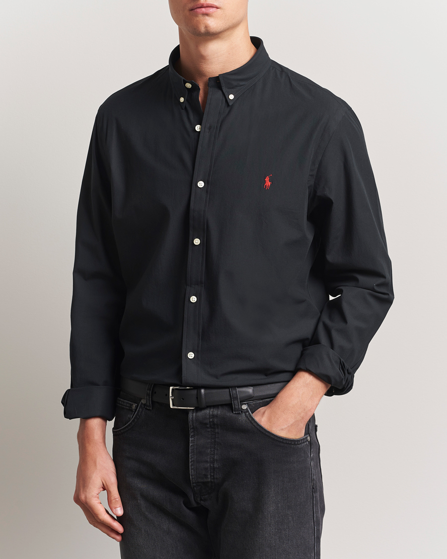 Herr | Skjortor | Polo Ralph Lauren | Slim Fit Poplin Shirt Polo Black