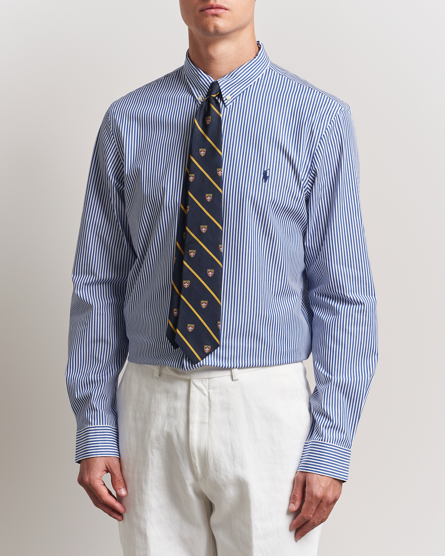 Herr | Skjortor | Polo Ralph Lauren | Slim Fit Poplin Shirt Blue/White Bengal Stripe