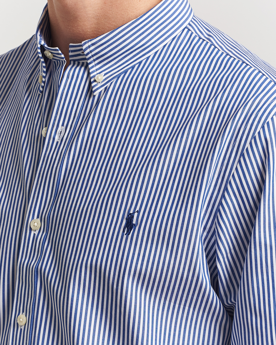 Herr | Skjortor | Polo Ralph Lauren | Slim Fit Poplin Shirt Blue/White Bengal Stripe