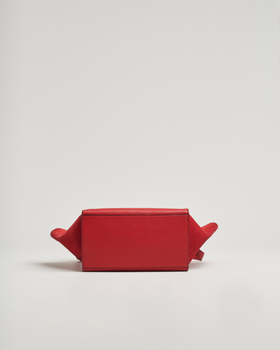 Herr | Gifts for Her | Celine Pre-Owned | Trapeze Leather Suede Handbag Red Medium