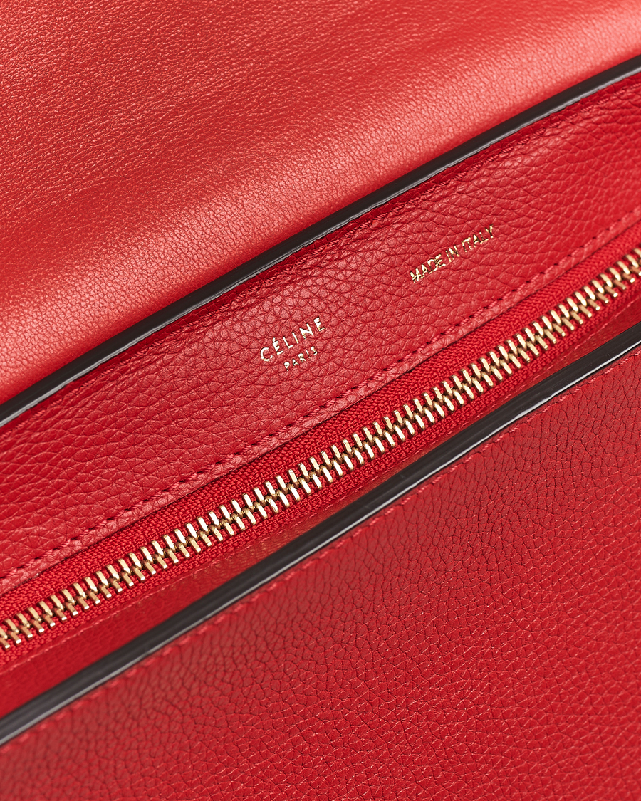Herr | Gifts for Her | Celine Pre-Owned | Trapeze Leather Suede Handbag Red Medium