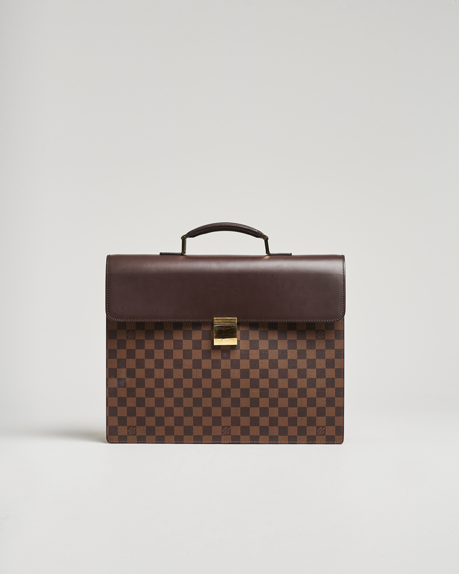 Herr | Pre-Owned & Vintage Bags | Louis Vuitton Pre-Owned | Altona GM Briefcase Damier Ebene