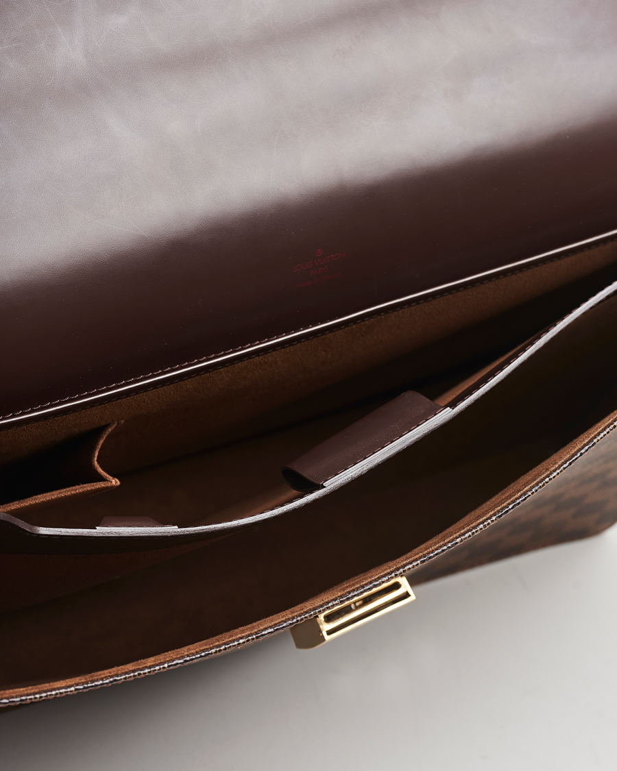 Herr | Pre-Owned & Vintage Bags | Louis Vuitton Pre-Owned | Altona GM Briefcase Damier Ebene