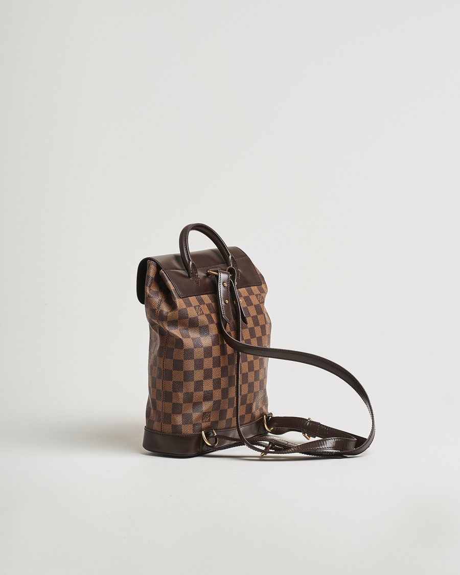 Herr | Pre-Owned & Vintage Bags | Louis Vuitton Pre-Owned | Soho Backpack Damier Ebene