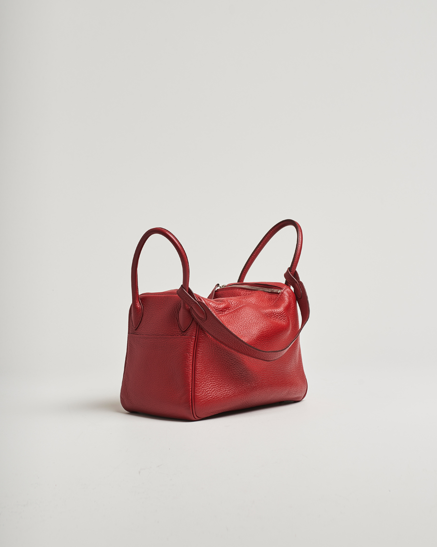 Herr | Pre-Owned & Vintage Bags | Hermès Pre-Owned | Lindy 30 Bag Taurillon Clemence Leather Red