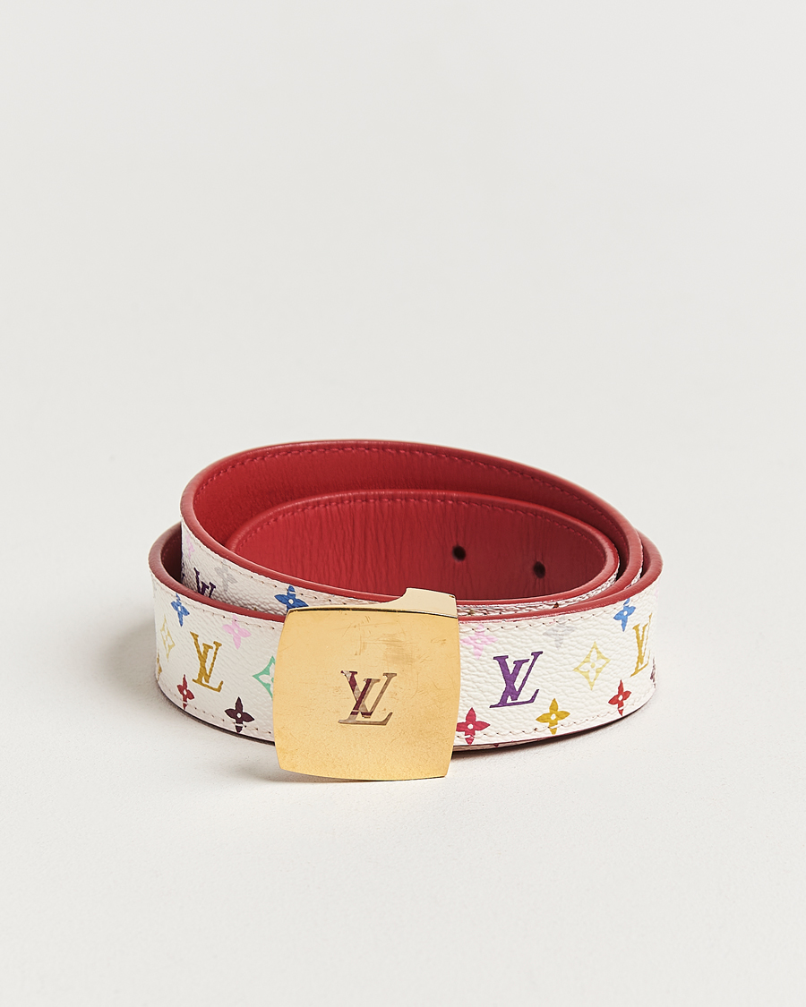 Herr | Louis Vuitton Pre-Owned Monogram Multicolor Reversible Canvas Belt | Louis Vuitton Pre-Owned | Monogram Multicolor Reversible Canvas Belt