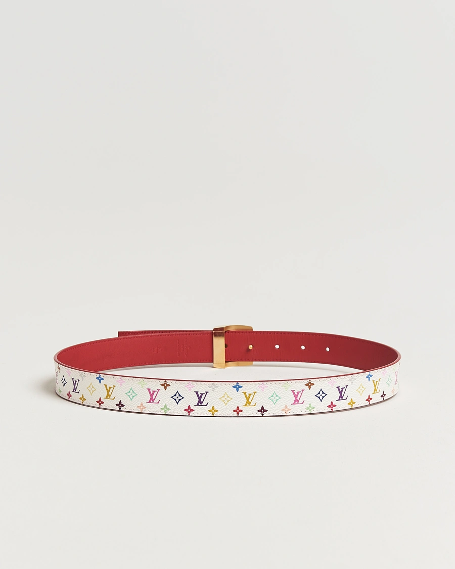 Herr | Louis Vuitton Pre-Owned Monogram Multicolor Reversible Canvas Belt | Louis Vuitton Pre-Owned | Monogram Multicolor Reversible Canvas Belt