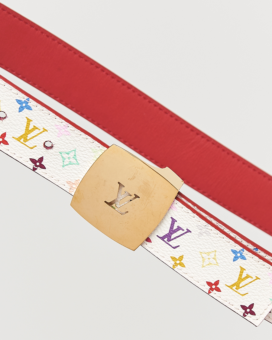 Herr | Louis Vuitton Pre-Owned Monogram Multicolor Reversible Canvas Belt | Louis Vuitton Pre-Owned | Monogram Multicolor Reversible Canvas Belt