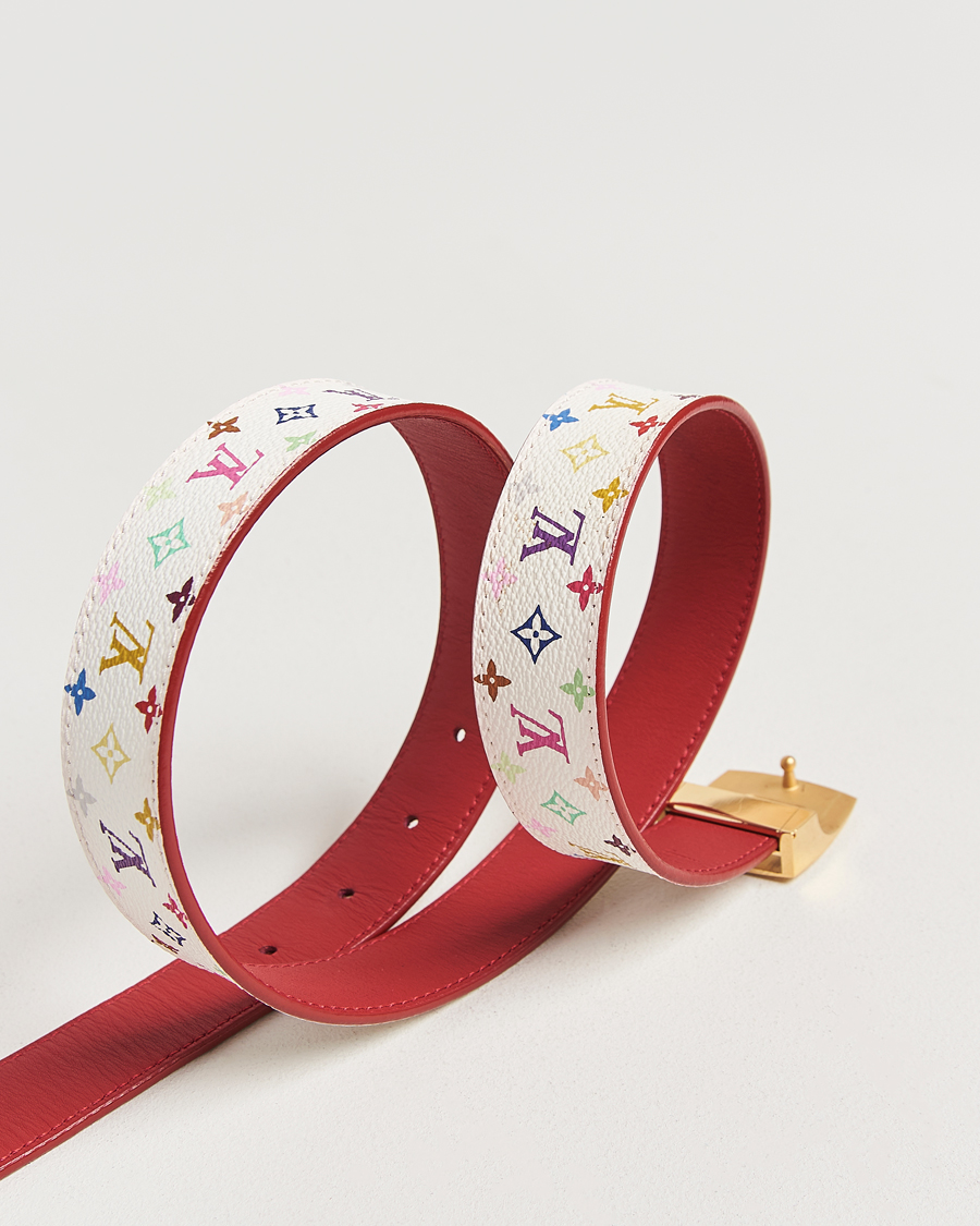 Herr | Louis Vuitton Pre-Owned Monogram Multicolor Reversible Canvas Belt | Louis Vuitton Pre-Owned | Monogram Multicolor Reversible Canvas Belt