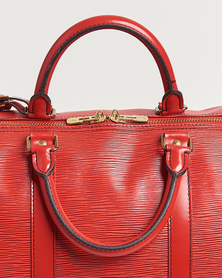 Herr | Pre-Owned & Vintage Bags | Louis Vuitton Pre-Owned | Keepall 50 Epi Leather Bag Red