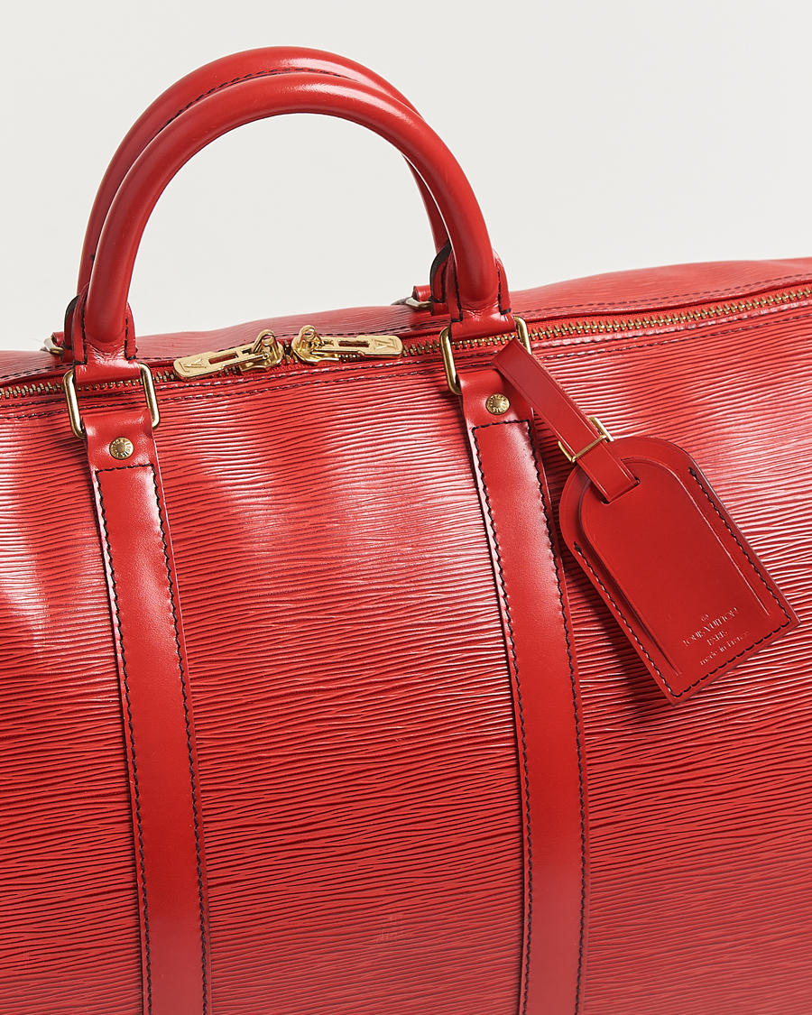 Herr | Pre-Owned & Vintage Bags | Louis Vuitton Pre-Owned | Keepall 50 Epi Leather Bag Red