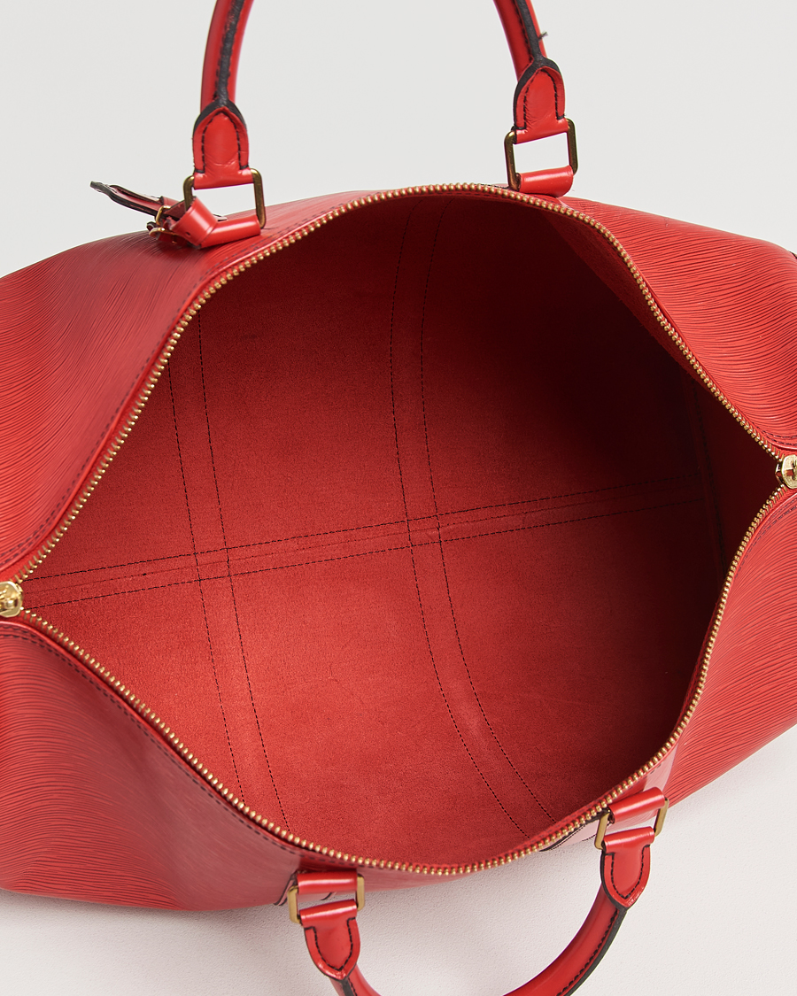 Herr | Pre-Owned & Vintage Bags | Louis Vuitton Pre-Owned | Keepall 50 Epi Leather Bag Red